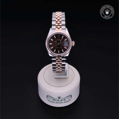 Rolex Certified Pre-owned Lady Datejust M279171-0017 front on black background