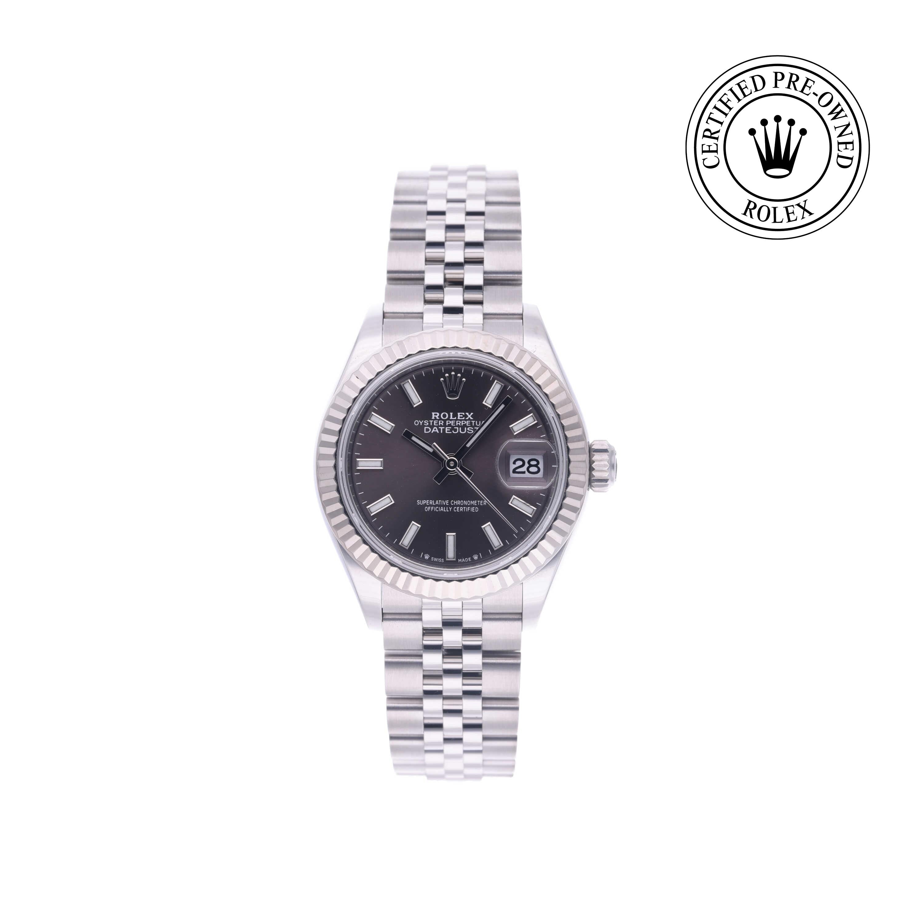 Rolex Certified Pre-owned Lady Datejust M279174-0011 front on white background