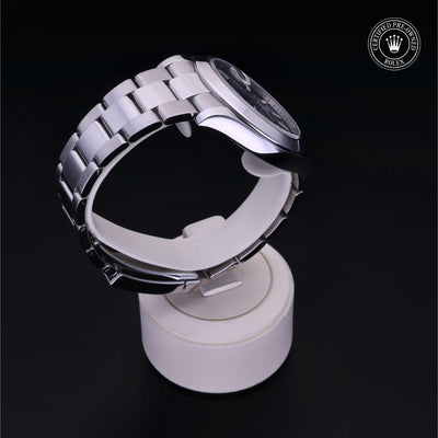 Rolex Certified Pre-owned Datejust M116300-0005 front on black background