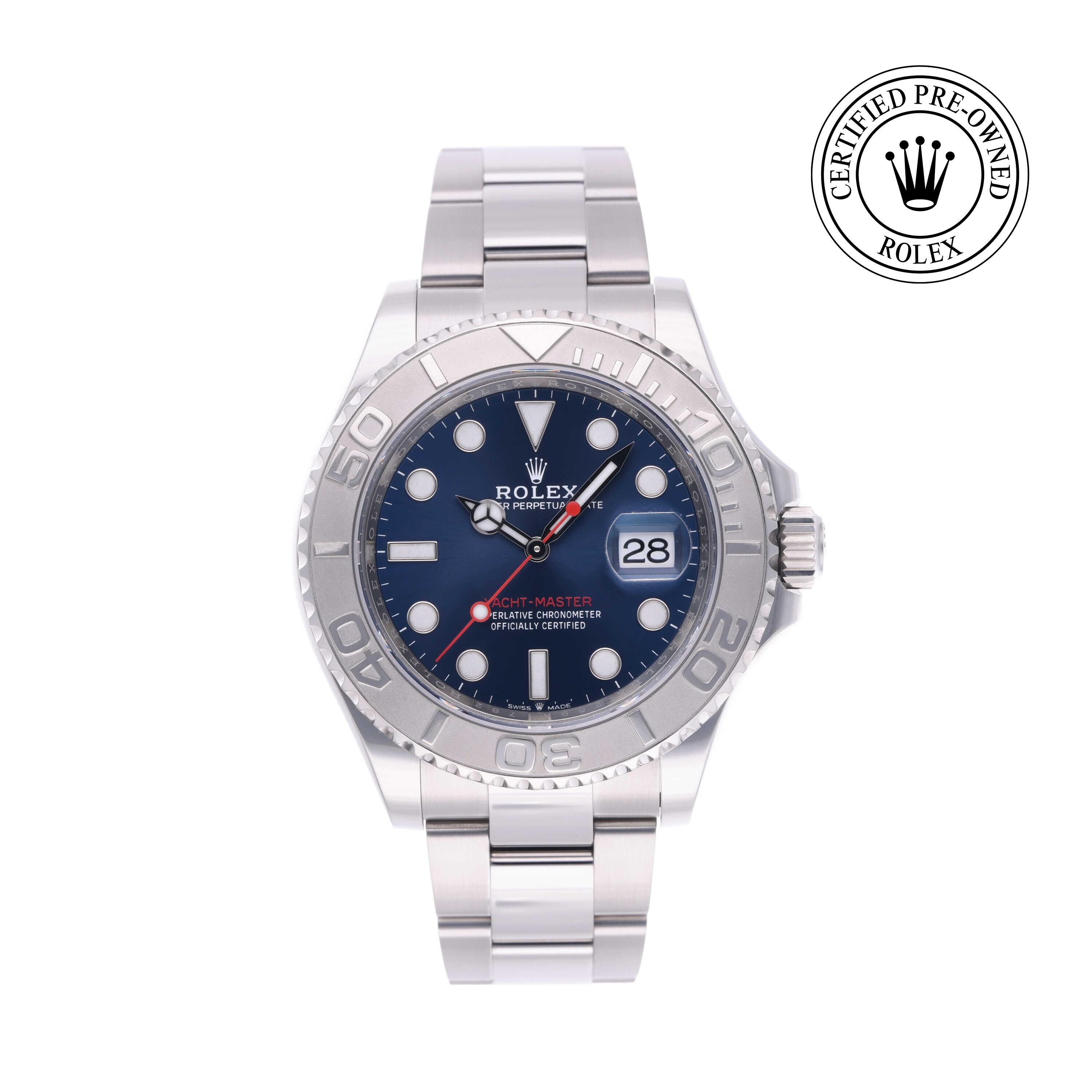 Rolex CPO Yacht-Master M126622 front on white background