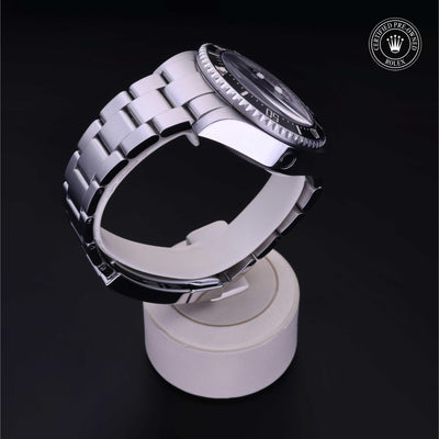 Rolex Certified Pre-owned Sea-Dweller M116660-0003 front on black background