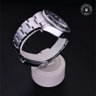 Rolex Certified Pre-owned Sea-Dweller M116660-0003 front on black background