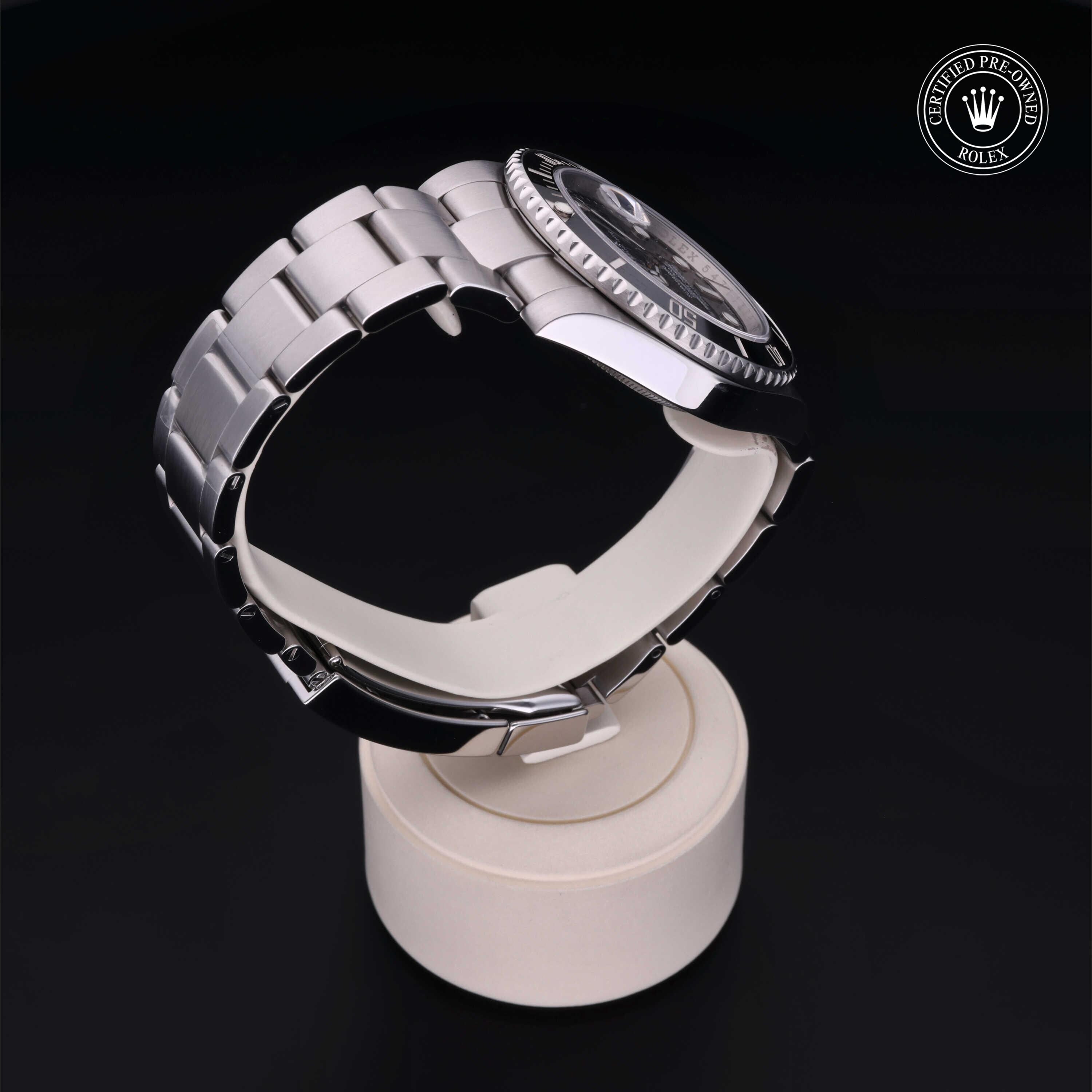 Rolex CPO Submariner M116610LN front on white background