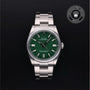 Rolex Certified Pre-owned Oyster Perpetual M126000-0005 front on black background