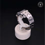 Rolex Certified Pre-owned Pearlmaster M81209-0044 front on black background