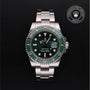Rolex Certified Pre-owned Submariner M116610LV-0002 front on black background