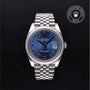 Rolex Certified Pre-owned Datejust M126334-0026 front on black background