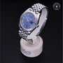 Rolex Certified Pre-owned Datejust M126334-0026 front on black background