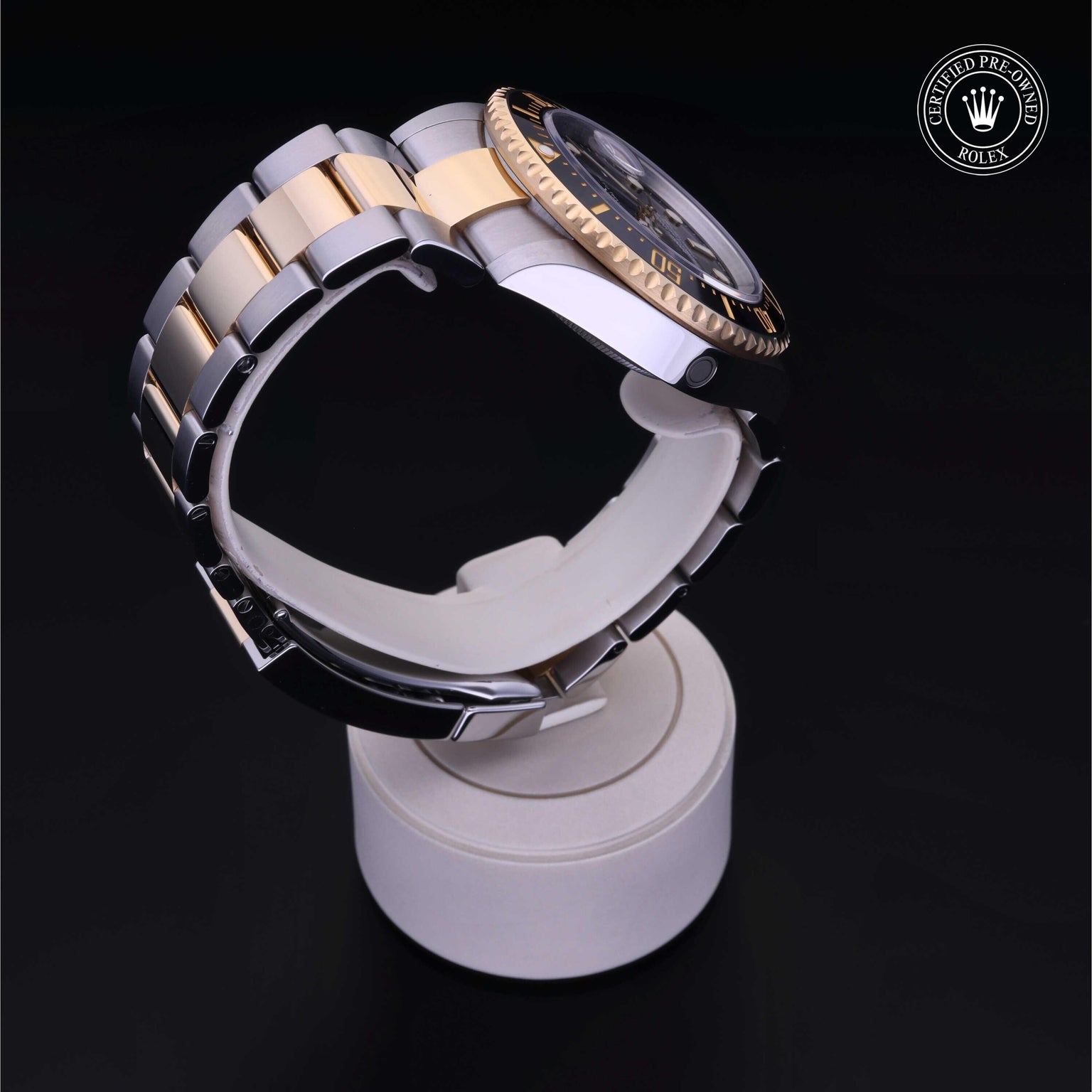 Rolex Certified Pre-owned Sea-Dweller M126603-0001 front on black background