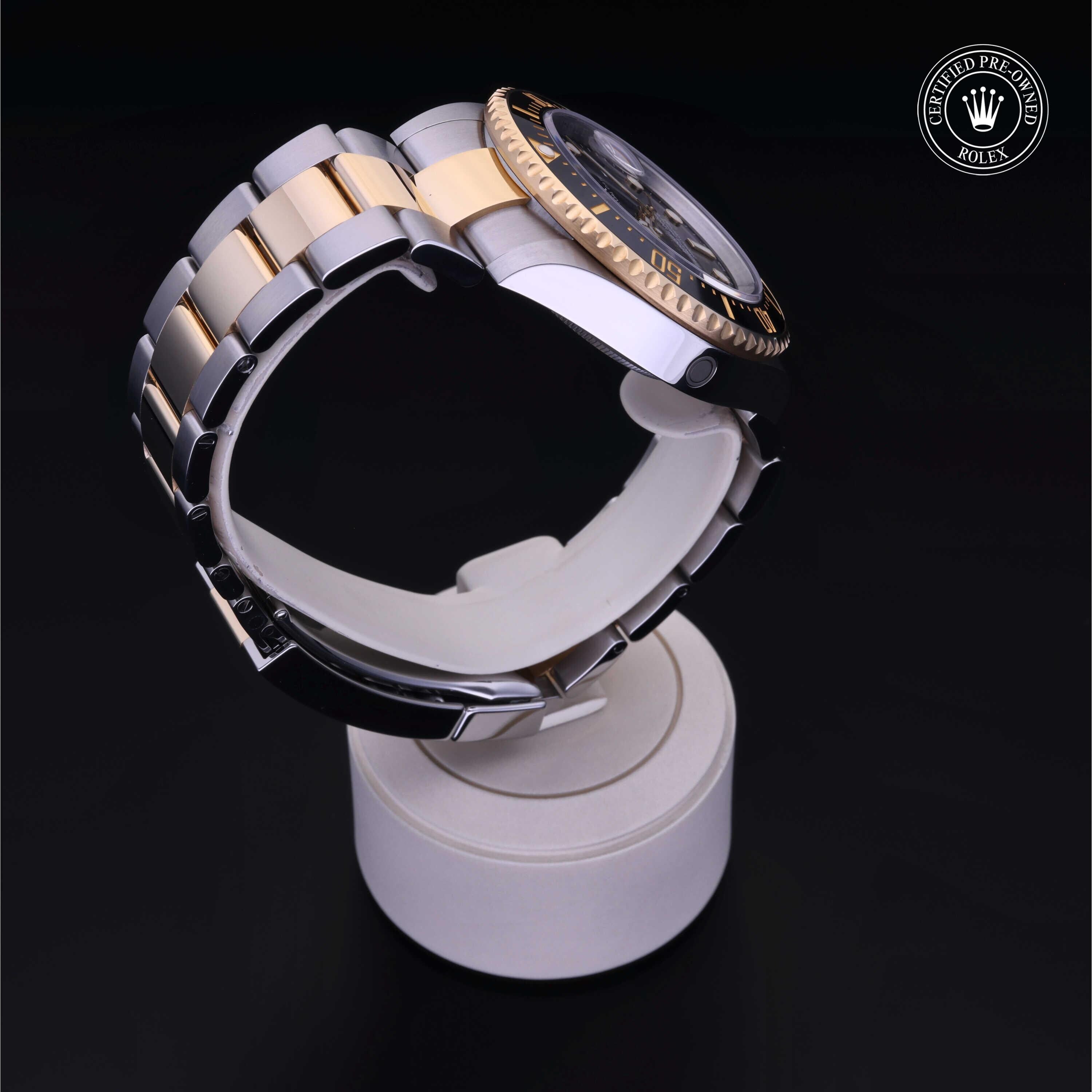 Rolex Certified Pre-owned Sea-Dweller M126603-0001 front on black background