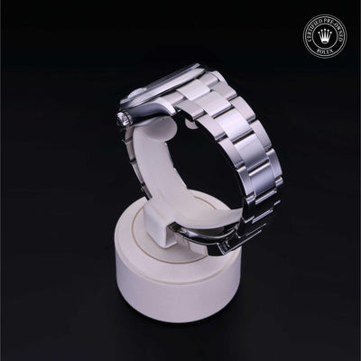 Rolex Certified Pre-owned Datejust M126200-0008 front on black background
