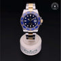 Rolex Certified Pre-owned Submariner M116613LB-0005 front on black background