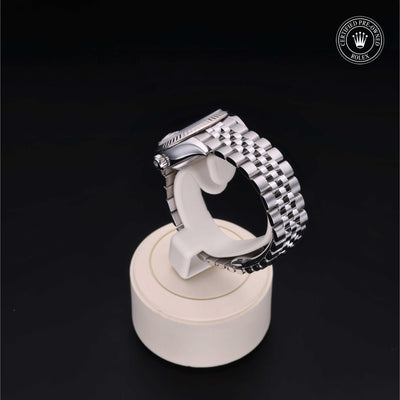 Rolex Certified Pre-owned Lady Datejust M279174-0007 front on black background