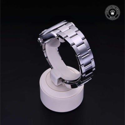 Rolex Certified Pre-owned Datejust M126200-0007 front on black background
