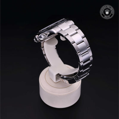 Rolex Certified Pre-owned Daytona M116500LN-0001 front on black background