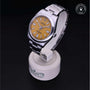 Rolex Certified Pre-owned Oyster Perpetual M124300-0004 front on black background