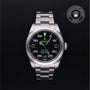 Rolex Certified Pre-owned Air-King M116900-0001 front on black background