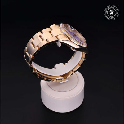 Rolex Certified Pre-owned Day-date M118348-0190 front on black background