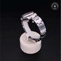 Rolex Certified Pre-owned Oyster Perpetual M177200-0009 front on black background