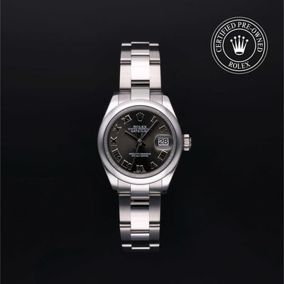Rolex Certified Pre-owned Lady Datejust M279160-0012 front on black background
