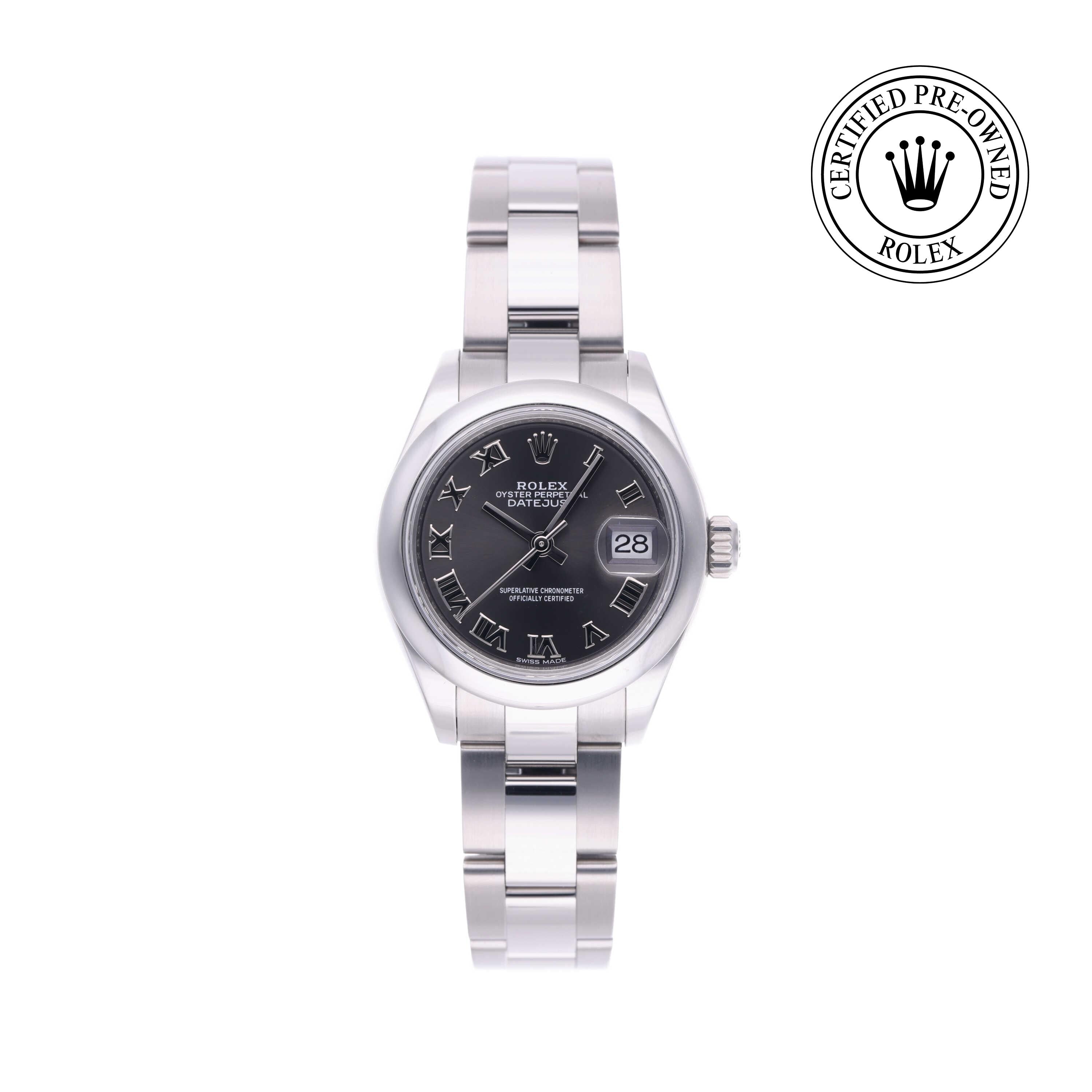 Rolex Certified Pre-owned Lady Datejust M279160-0012 front on white background
