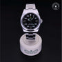 Rolex Certified Pre-owned Air-King M116900-0001 front on black background