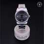 Rolex Certified Pre-owned Oyster Perpetual M114300-0001 front on black background