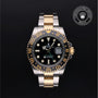 Rolex Certified Pre-owned GMT M116713LN-0001 front on black background