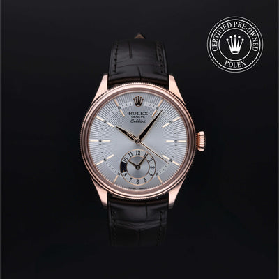 Rolex Certified Pre-owned Cellini M50525-0004 front on black background