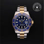 Rolex Certified Pre-owned Submariner M126613LB-0002 front on black background