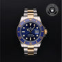 Rolex Certified Pre-owned Submariner M126613LB-0002 front on black background