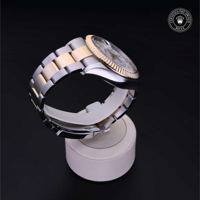 Rolex CPO Sky-Dweller M326933 front on white background