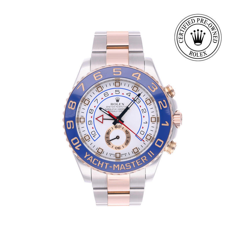 Rolex Certified Pre-owned Yacht-Master M116681-0001 front on white background