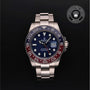 Rolex Certified Pre-owned GMT M126719BLRO-0003 front on black background