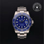 Rolex Certified Pre-owned Submariner M116619LB-0001 front on black background