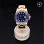 Rolex Certified Pre-owned Submariner M116618LB-0003 front on black background
