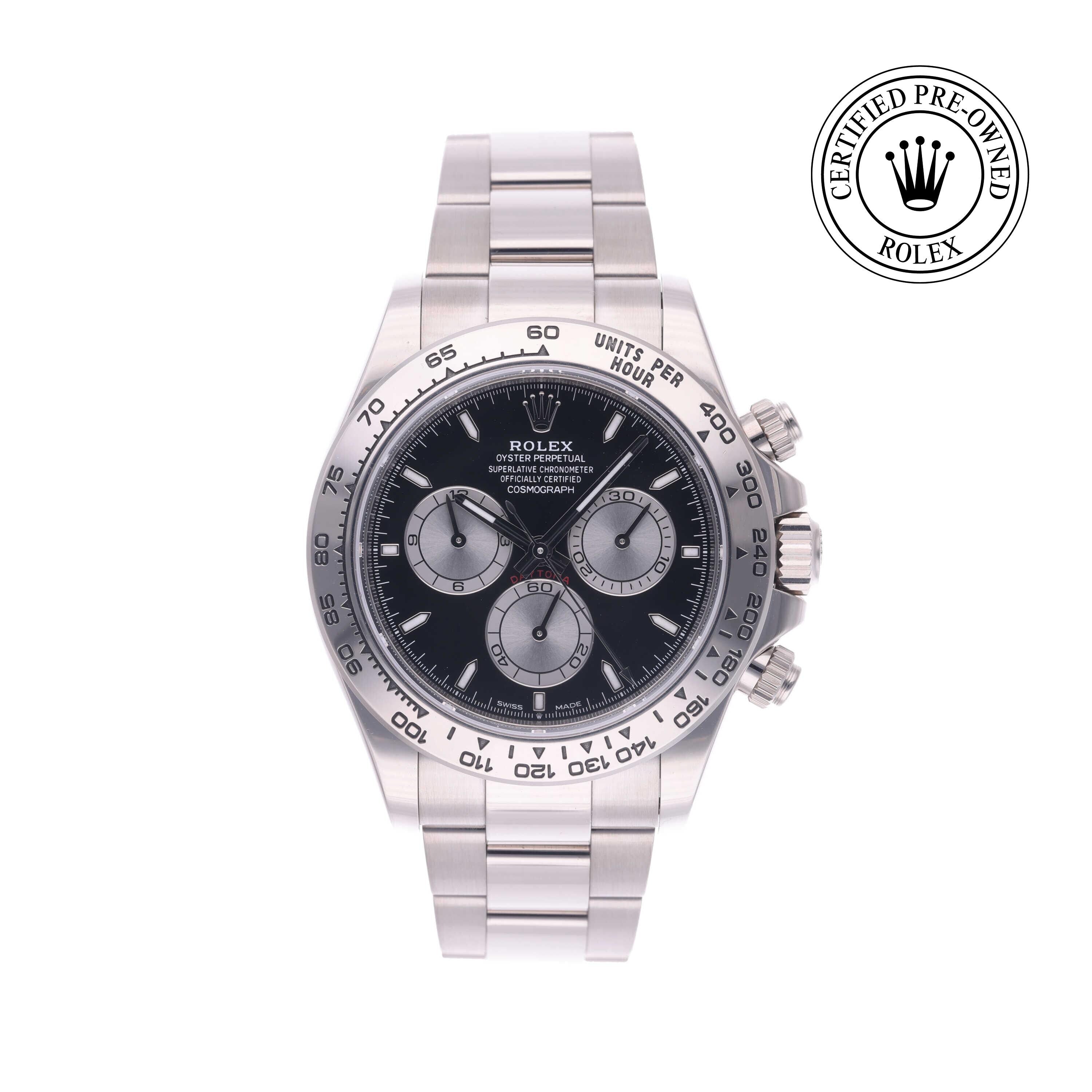 Rolex Certified Pre-owned Daytona M126509-0001 front on white background