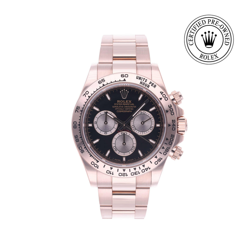 Rolex Certified Pre-owned Daytona M126505-0001 front on white background