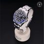 Rolex Certified Pre-owned GMT M116710BLNR-0002 front on black background