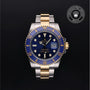 Rolex Certified Pre-owned Submariner M116613LB-0005 front on black background