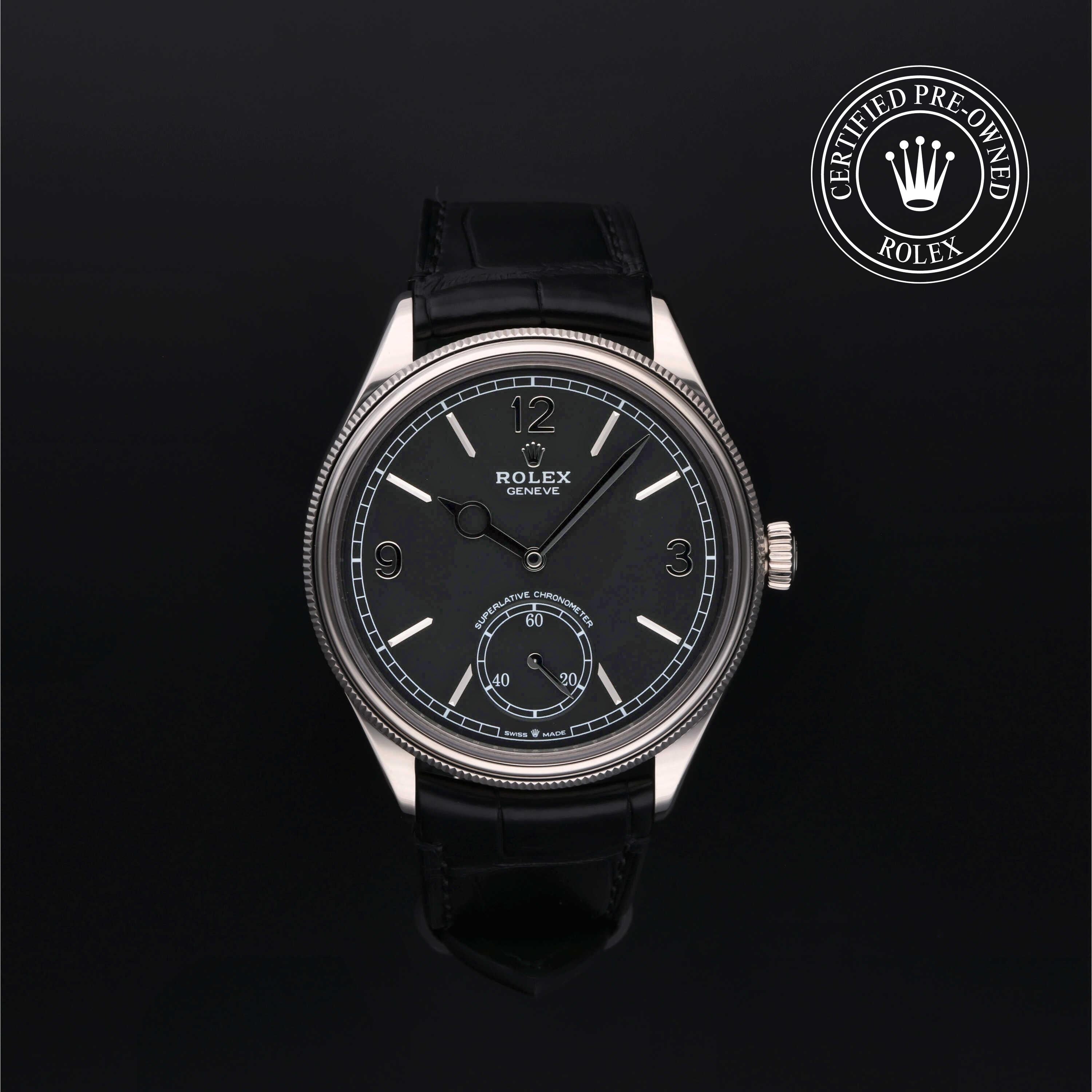 Rolex Certified Pre-owned Perpetual 1908 M52509-0002 front on black background