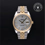 Rolex Certified Pre-owned Datejust M126333-0018 front on black background