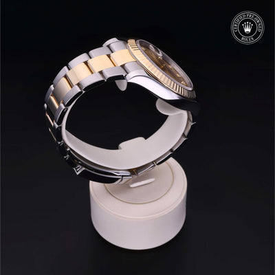Rolex Certified Pre-owned Datejust M116333-0007 front on black background