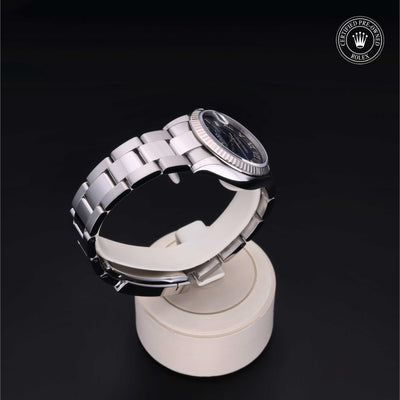 Rolex Certified Pre-owned Lady Datejust M278274-0033 front on black background