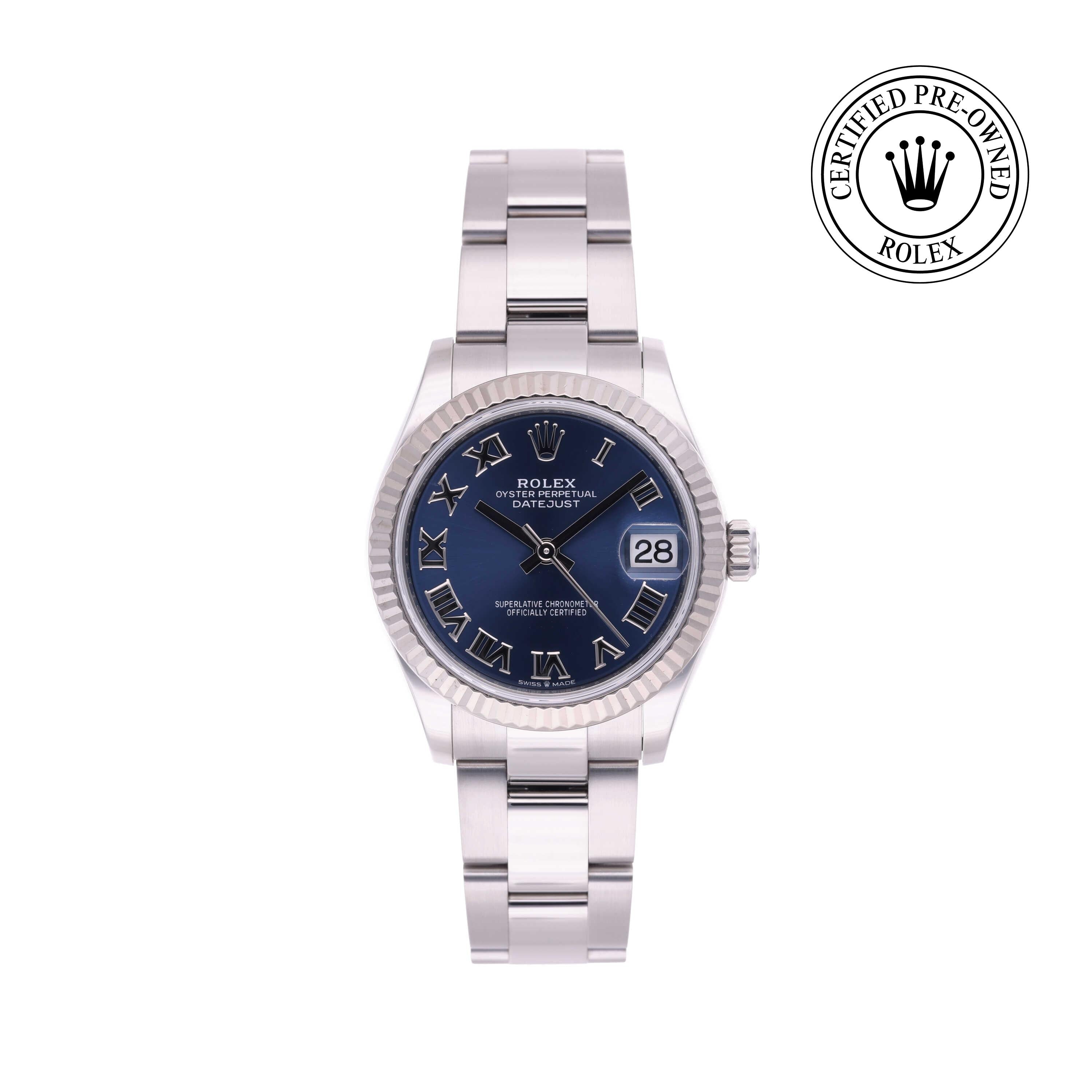 Rolex Certified Pre-owned Lady Datejust M278274-0033 front on white background