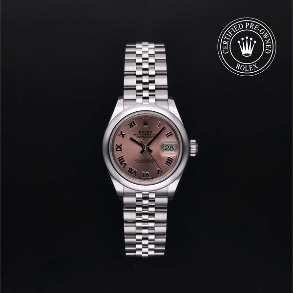 Rolex Certified Pre-owned Lady Datejust M279160-0013 front on black background