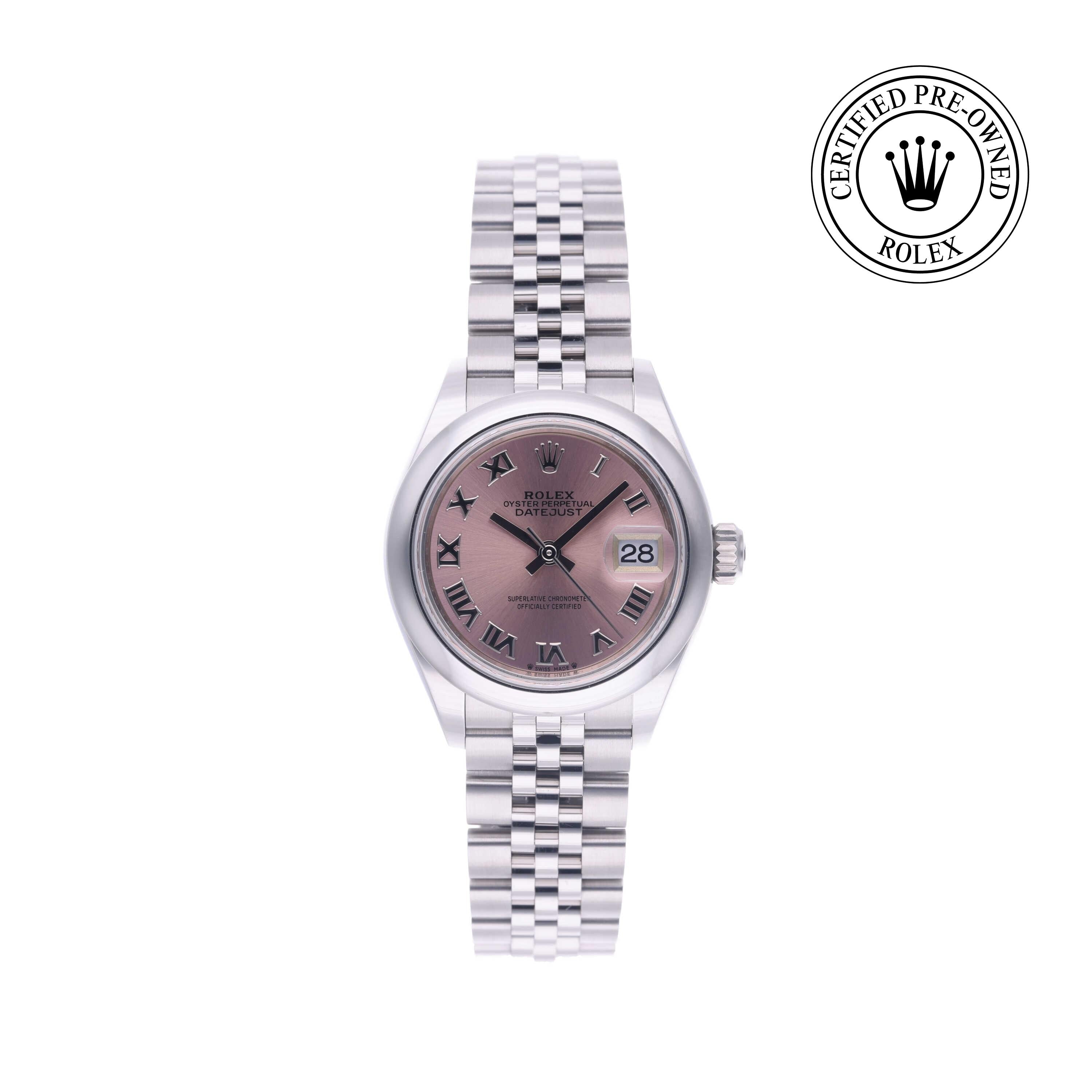 Rolex Certified Pre-owned Lady Datejust M279160-0013 front on white background