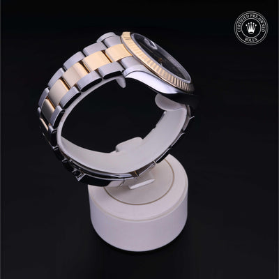 Rolex Certified Pre-owned Datejust M116333-0002 front on black background