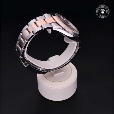 Rolex Certified Pre-owned Datejust M126301-0009 front on black background