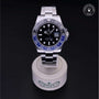 Rolex Certified Pre-owned GMT M116710BLNR-0002 front on black background